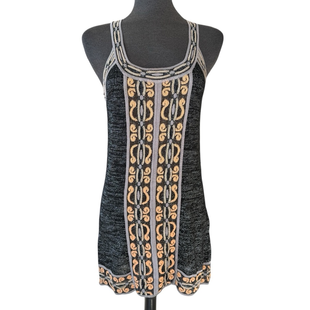 MISSONI Black and Gold Sleeveless Dress size women’s small